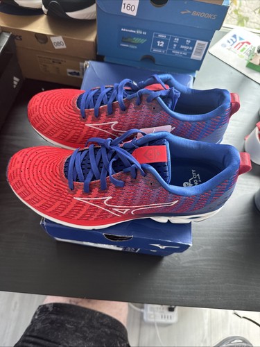 Mizuno Wave Rider 23 Women’s Size 11 Red/Blue White Mesh Athletic Running Shoes - Picture 2 of 11
