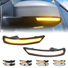 2X LED Spiegelblinker Laufblinker Blinker Für Ford Focus II III MK2 MK3 Schwarz