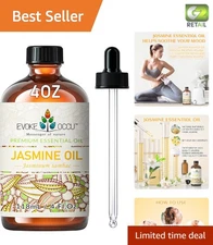 4 Fl Oz Jasmine Essential Oil - Refreshing, Skin Safe & Aromatic Delight