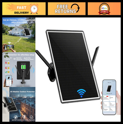4G Solar WiFi Router Extender, 20000mAh Battery, 15W Solar Panel, 300Mbps Boost