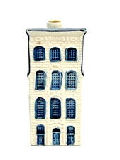 KLM Airlines Blue Delft Porcelain Amsterdam Canal House No. 27 *Empty*