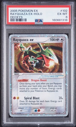 Rayquaza ex graded PSA 6 for sale on eBay