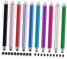 Stylus Pens for Touch Screens, 10 Pack 0.24" 0.36" High Sensitivity Stylus