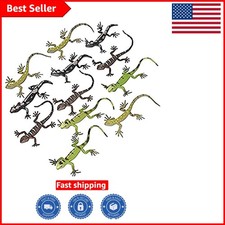 12-Piece Colorful Lizard Figures Set - Perfect for Party Favors and Gags