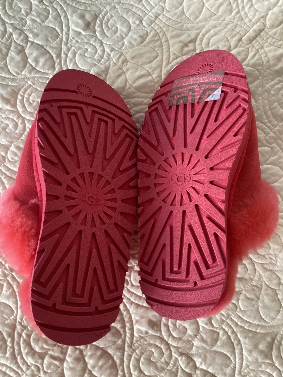 Ugg Platform Slippers Melon Size 7 - image 3
