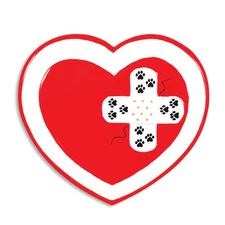 Vet Heart Band Aid Personalized Christmas Tree Ornament