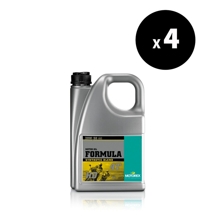 Huile MOTOREX Formula 4T protection anti-usure 20W50 JASO MA2 4L