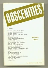Obscenities Hardcover Michael Casey