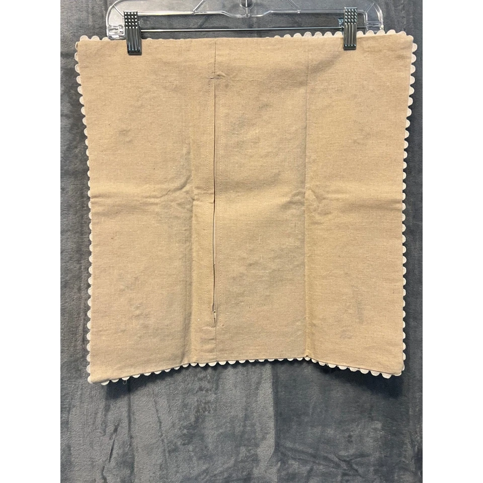 Bestickte Kissenbezüge 3er Set, 16x16, Blumenband Applikation Cottagecore - Bild 3 von 4