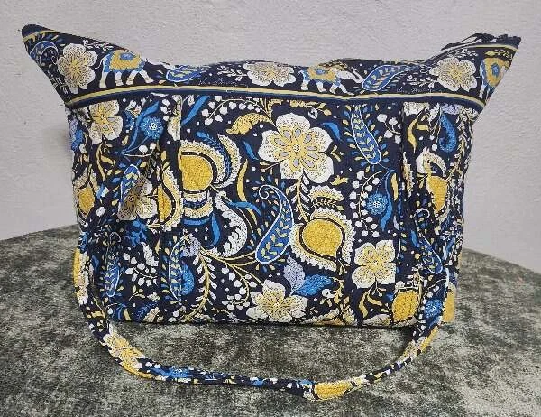 Bolso Vera Bradley Elle Miller Azul para llevar la noche XL estampado de elefante nuevo con etiquetas Foto 2 de 4