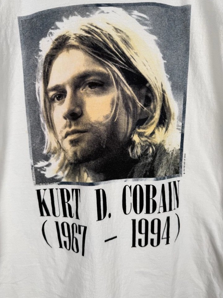 Kurt Cobain vintage T-shirt memorial T-shirt giant by tee jays tag size xl - Image 3 of 4