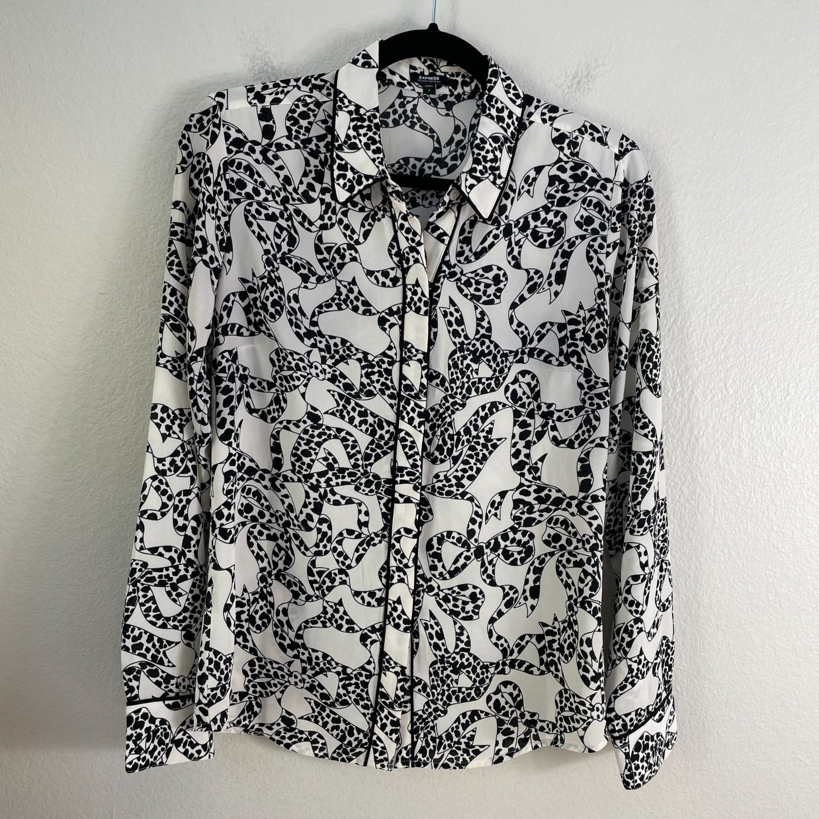 Camisa Express Relajada Portofino Mujer Pequeña Cinta Blusa Manga Larga Top