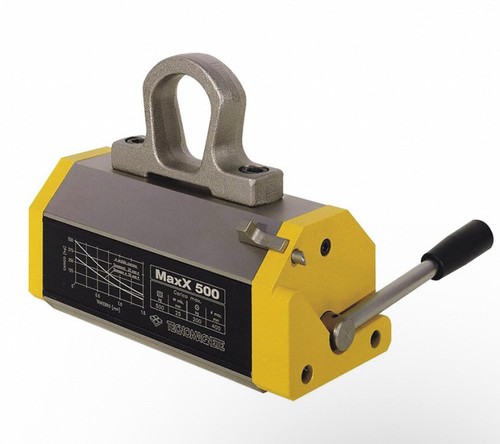 TECNOMAGNETE MAXX500 Imán de elevación 1100 lb Tapa de carga 1100 lb Tapa de carga plana - Imagen 1 de 4