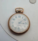 Antique Hamilton Gold Filled Pocket Watch Open Face Model #3547333 Double Roller