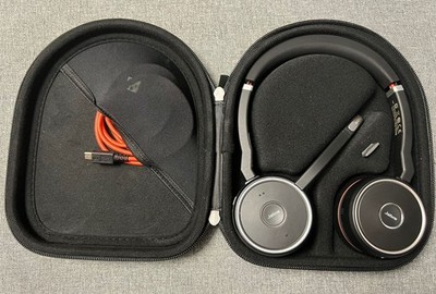 【極美品】Jabra Evolve 75 ワイヤレスヘッドセット HSC040W Jabra Evolve 75 HSC040W Wireless Bluetooth Headset Black MS