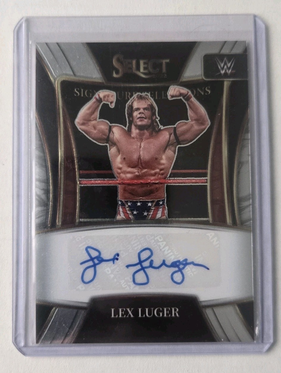 Lex Luger 2022 Panini Select WWE Select Signatures Autograph 