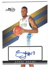 2009 Topps Signature Sonny Weems Auto Autographs  Nuggets #190/799