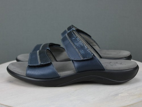SAS Tripad bequeme Damen-Sandalen 9,5 marineblau Leder Freizeit Wandern - Bild 5 von 8
