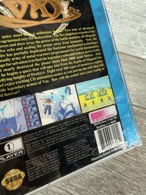 Vay | Sega CD, 1994 | Complete CIB w/ Manual, Reg Card (Water Damage)