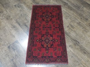 Vintage Turkish Rug,HandMade Geometric Design Bohemian Rug 1.9x3.4 Ft