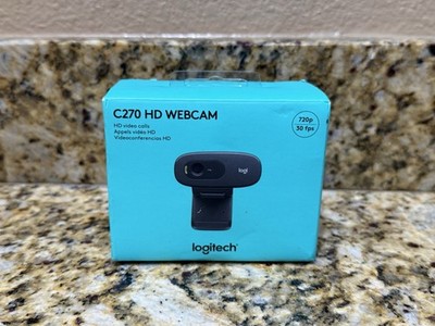 New Logitech C270 720p HD Webcam with Built-in Noise Redicing Mic Sealed