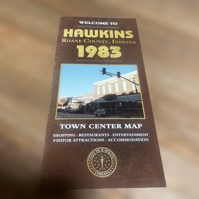[Rare] Hawkins Map Map Stranger Things Storsin
