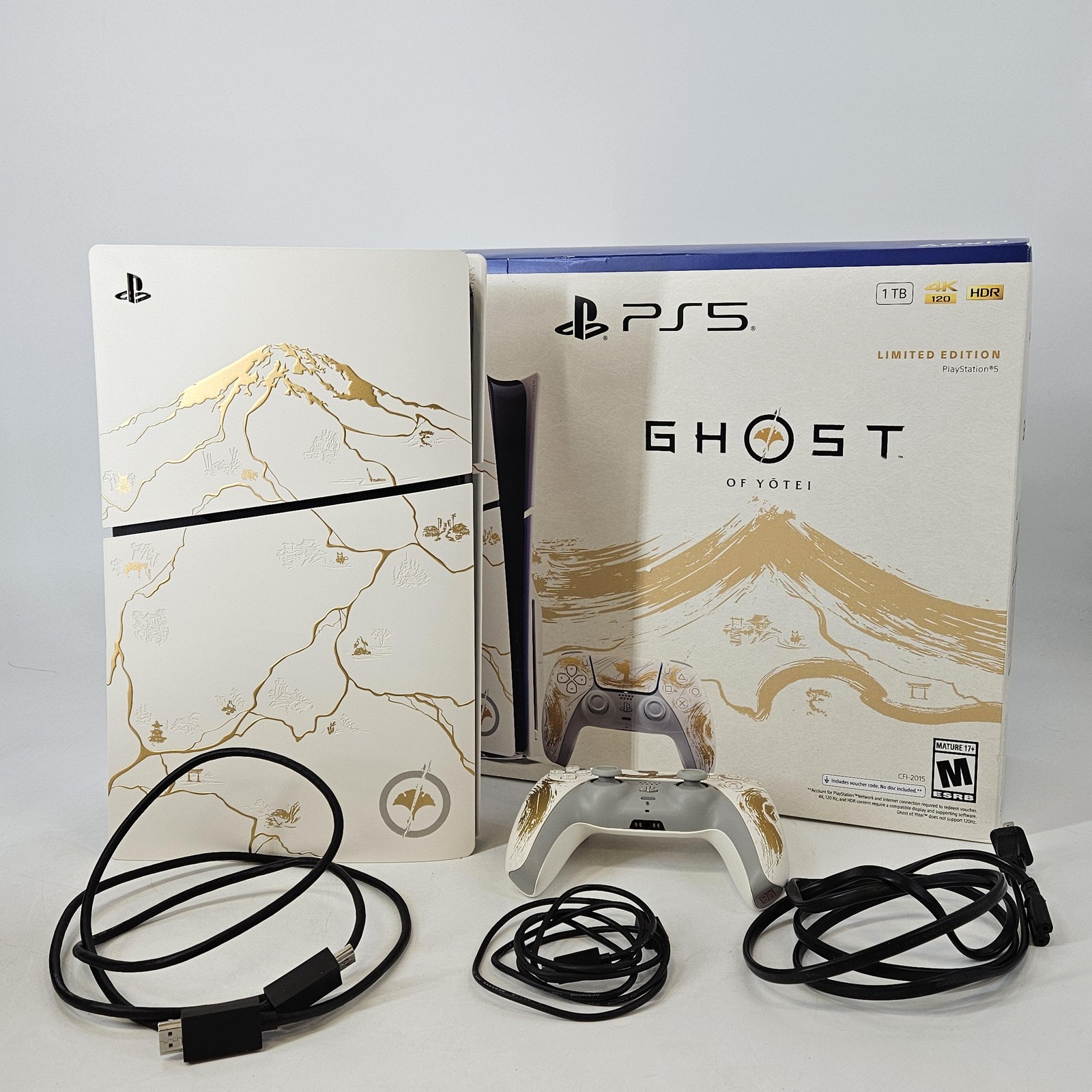 Sony PlayStation 5 Slim Disc Console 1TB Ghost of Yotei Gold Edition - Excellent