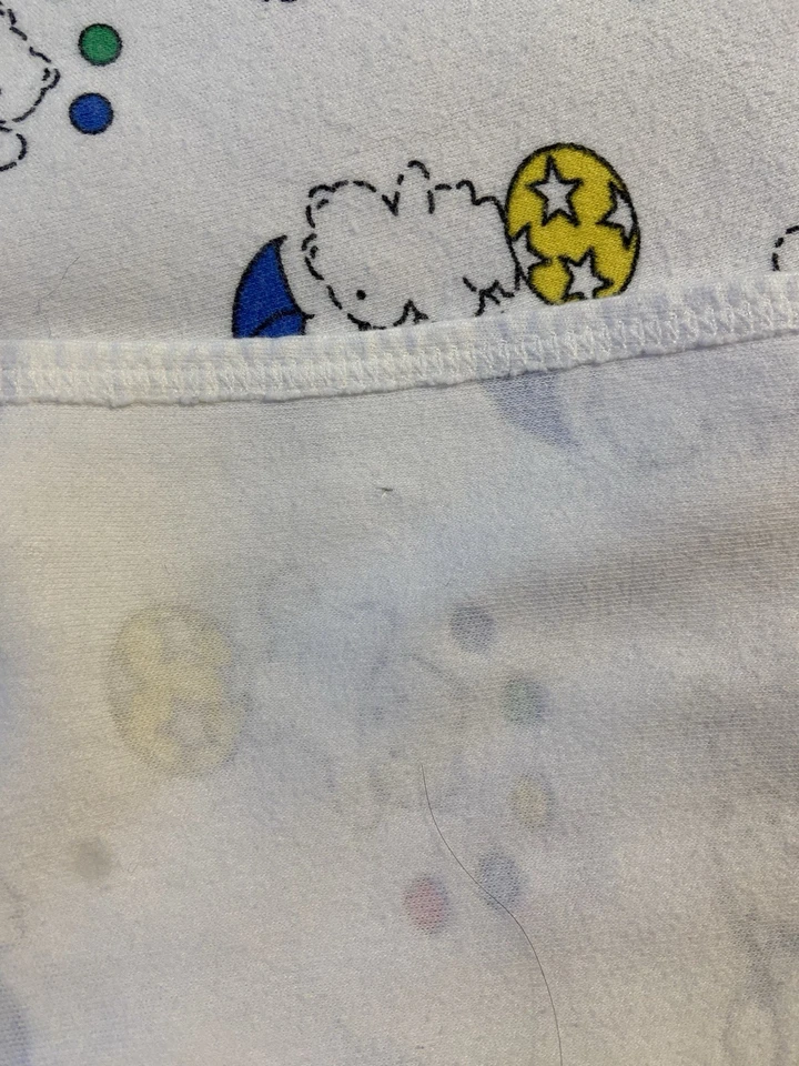 Manta bebé algodón globos circo oso color primario vintage Carters Lovey Foto 2 de 3