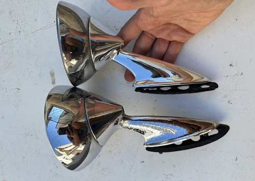 2 SPECCHIETTI LANCIA FULVIA FLAVIA COUPE APPIA ZAGATO REARVIEW MIRROR SPECCHIO - Foto 17 di 17