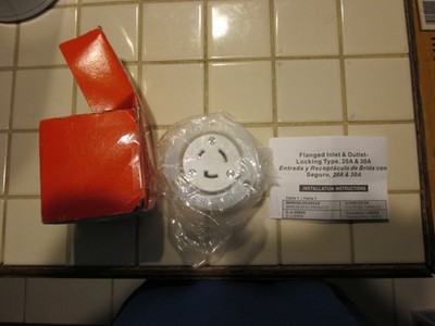 ENERLITES NEMA L5-20R Flanged Outlet, Locking Plug Charger Receptacle, 20 Amp