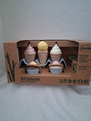 BIOPLASTIC PLAY ICE CREAM & CUPCAKE SET by DANTOY from SUGARCANE sustainable toy