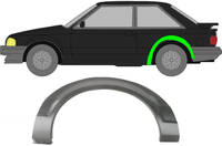 Radlauf FüR Ford Escort 1980 - 1986 3 TüRer Links