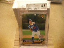 2008 Stadium Club First Day Issue Clayton Kershaw RC BGS 8.5