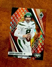 /340 Aaron Rodgers Fire Burst Prizm 2023 Panini Phoenix New York Jets #11 Hyper
