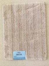 Mohawk Home Luster Subtle Stripe 17" x 24" Bath Mat / Oxford Tan