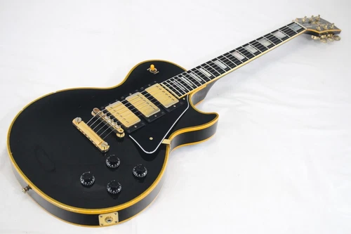 Used 1996 Gibson 1957 LES PAUL CUSTOM Reissue 3PU Black Gold Hardware W/OHSC