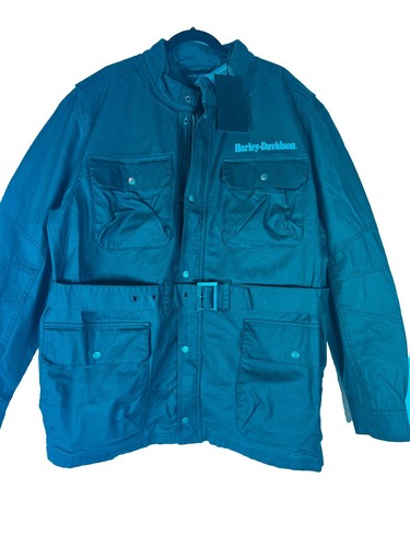 Harley Davidson Motorcycle Man’s Jacket 100% Cotton Black Casual Size XL - Picture 17 of 18