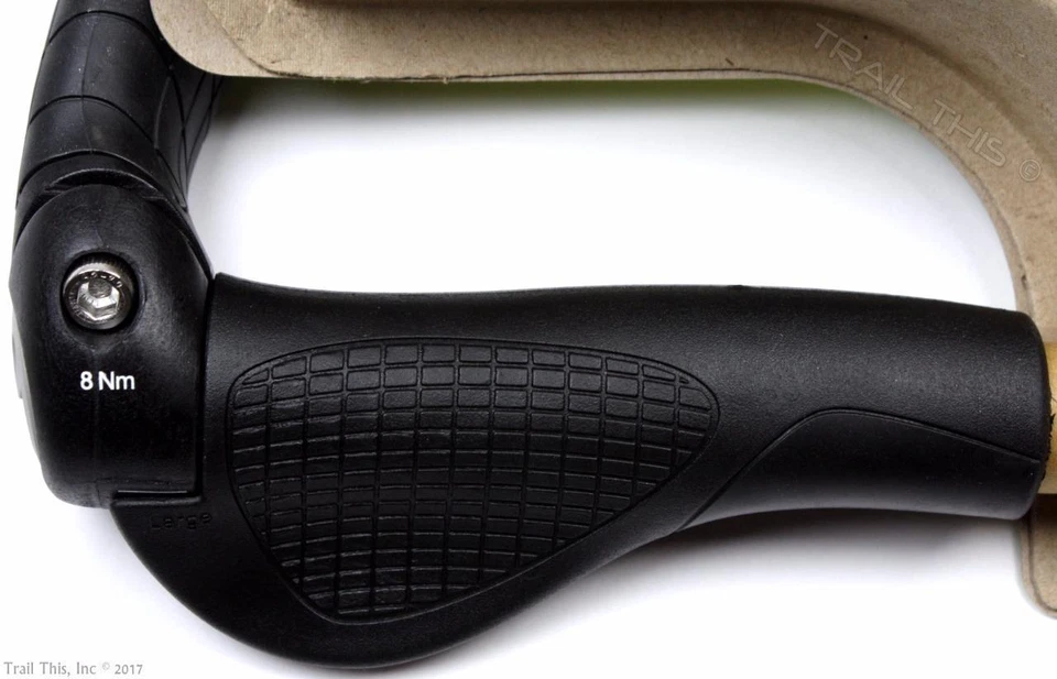 Ergon GP5-L Grande Ergo 5 Dedos Manillar Bicicleta Empuñaduras Extremos Barra MTB/Híbrido Foto 4 de 4