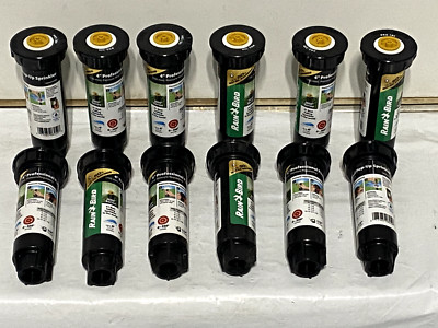 12x Rainbird 4'' Pop-Up 4 ft Radius Pressure Regulated Sprinkler Head 1804AP4PRS