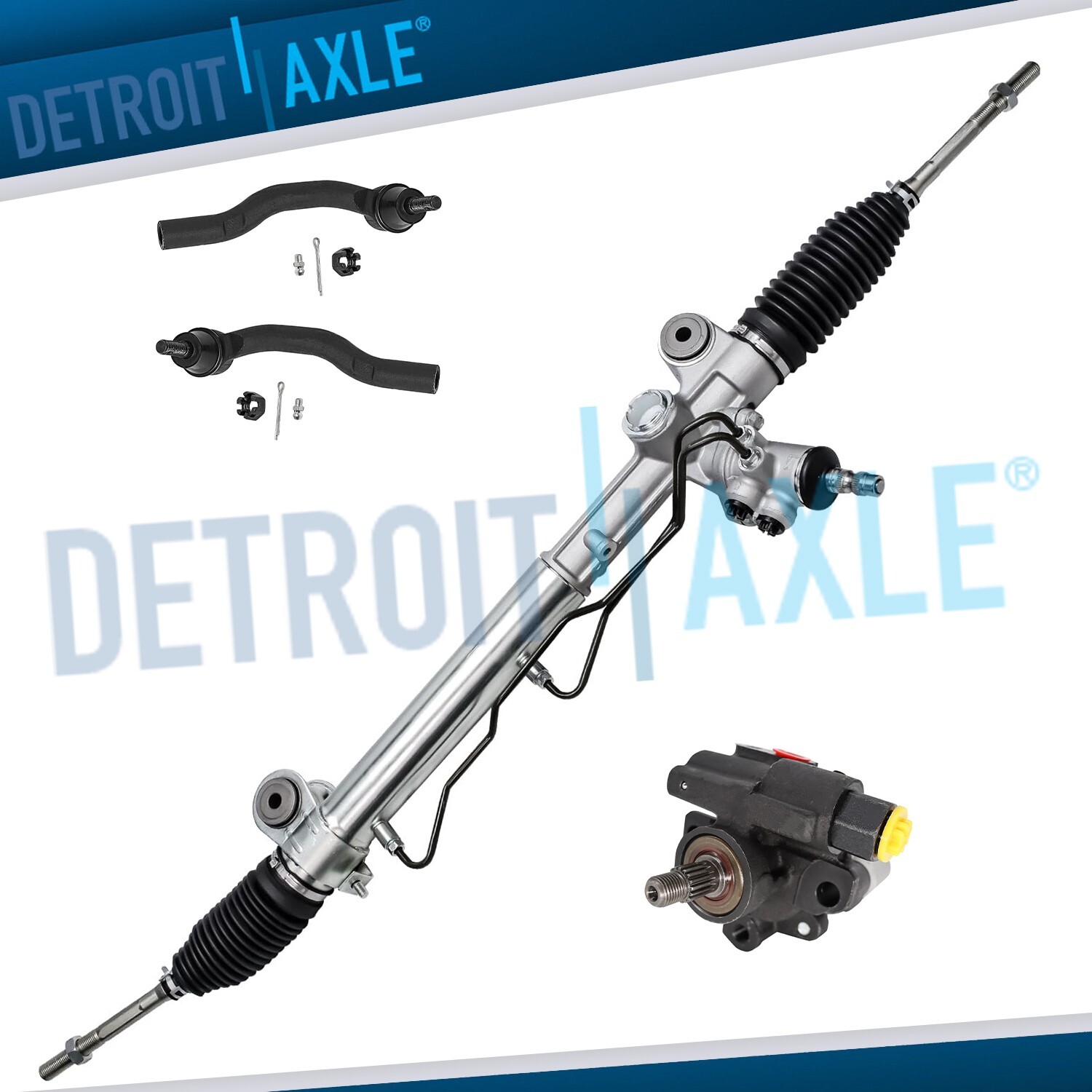Complete Power Steering Rack and Pinion Pump Tie Rods for 2004-2006 Toyota Camry