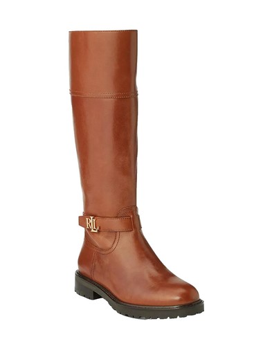 lauren ralph lauren women's manchester buckled dress boot Amazon.com | TALL BOOT, CHESTNUT BROWN, 11 Lauren Ralph Lauren Women's Manchester