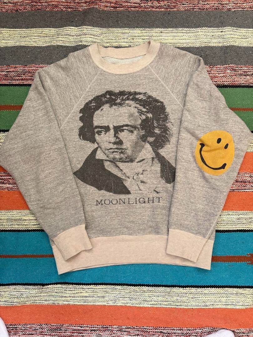 KAPITAL Vintage Moonlight Beethoven Sweatshirt Gray Cotton Size 1