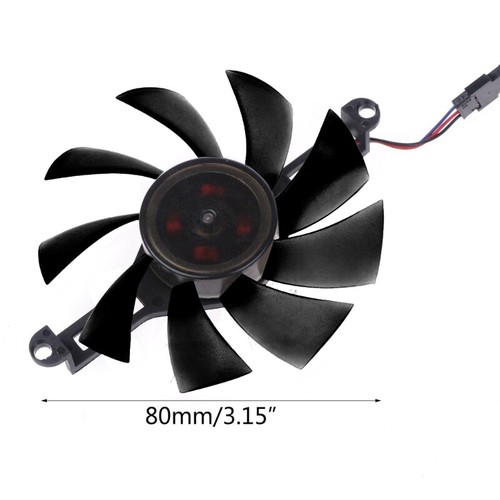 GPU Coolers Fan 4 Pin VGA Fan Graphics Card Cooling for Radeon RX 580 RX5500 XT - Afbeelding 8 van 8