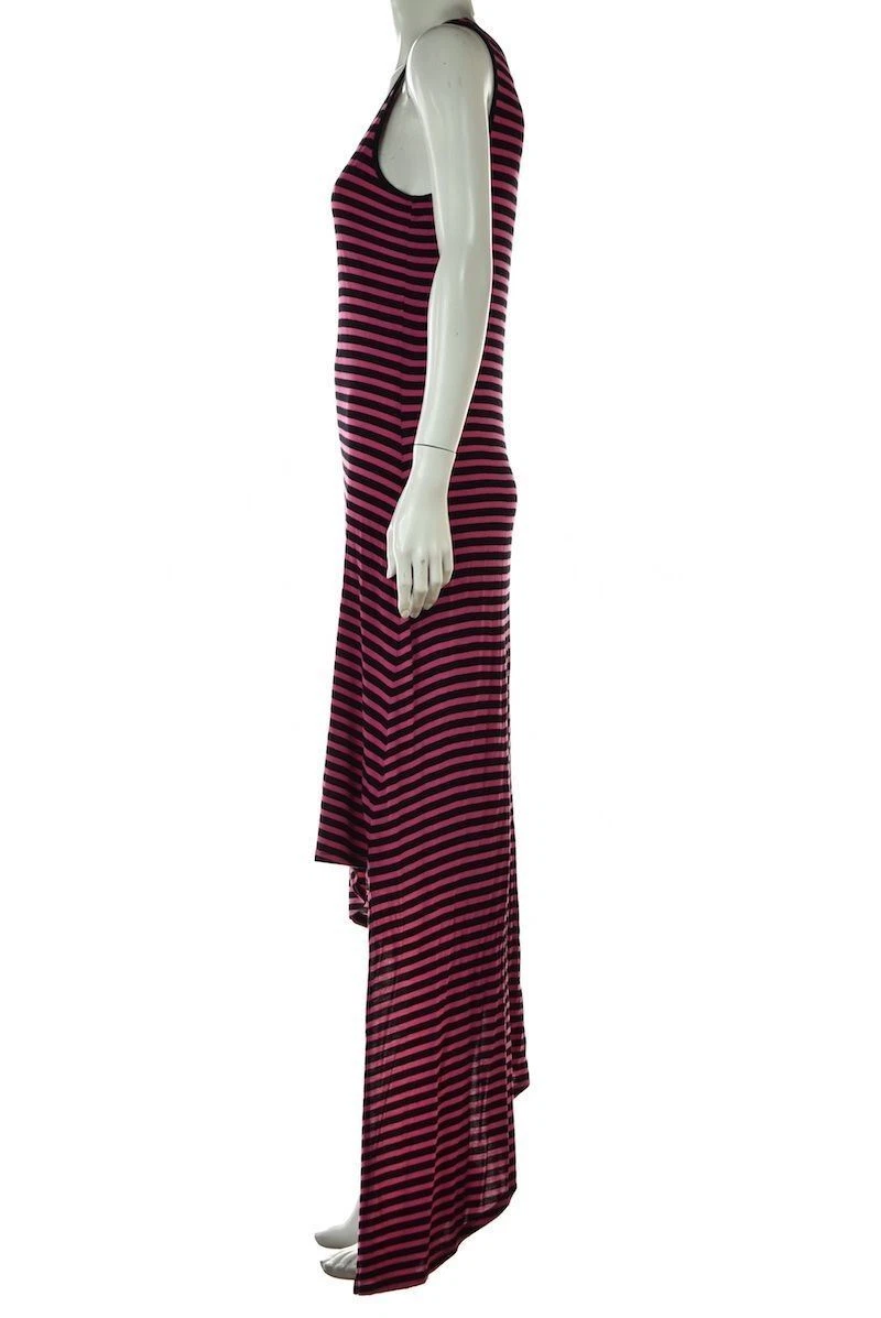 Abito Michael Michael Kors taglia S nero rosa a righe maxi smanicato rayon