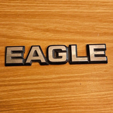1988-1992 Amc Eagle Premier Eagle Nameplate Plastic Trunk Emblem - As Removed 1988-1992 Amc Eagle Premier Eagle Nameplate Plastic Trunk Emblem - As Removed