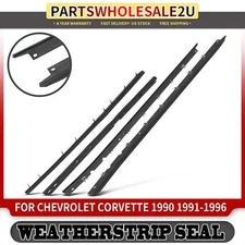 4x Window Sweep Weatherstrip Felt Seal Kit for Chevrolet Corvette 1990-1995 1996