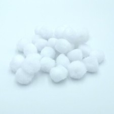 Craft Pom Poms 25mm Single or Assorted Colour Pompoms in Packs of 50-200