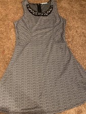 MAURICES womens black dress with rhinestones sz large L