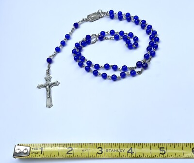 rosary blue beads catholic