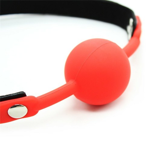 Ball Gag Silicone Adult Mouth Gag with Adjustable Neck Straps Adult Sex Toy US - Picture 4 of 16